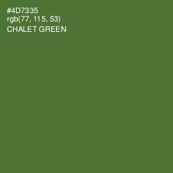 #4D7335 - Chalet Green Color Image
